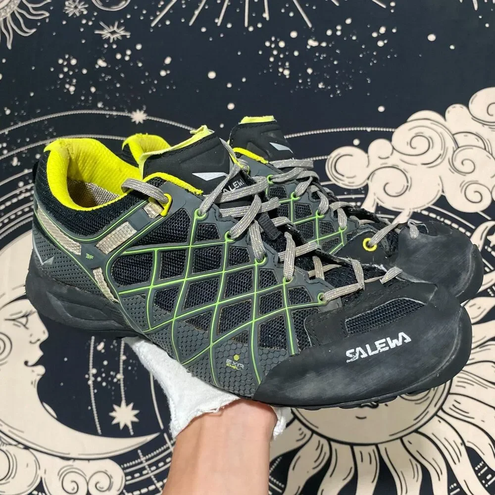 Salewa MS Wildfire S GTX 63434-0924 Hiking Boot Men's 10.5 Black Leather Climbin